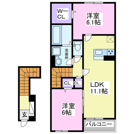 フューチャー1の物件間取画像